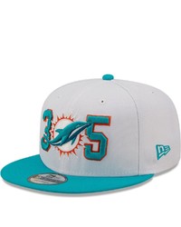 New Era Whiteaqua Miami Dolphins Three Zero Five 9fifty Snapback Hat At Nordstrom