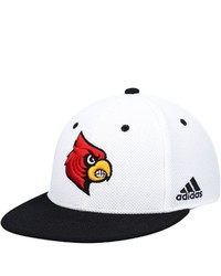 adidas Whiteblack Louisville Cardinals On Field Baseball Fitted Hat At Nordstrom