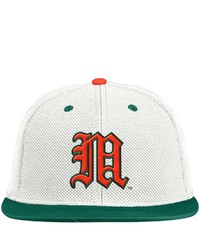 adidas Whitegreen Miami Hurricanes On Field Baseball Fitted Hat At Nordstrom