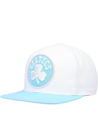 Mitchell & Ness Whitelight Blue Boston Celtics Pastel Snapback Hat At Nordstrom