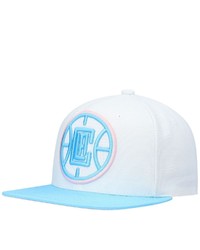 Mitchell & Ness Whitelight Blue La Clippers Pastel Snapback Hat At Nordstrom