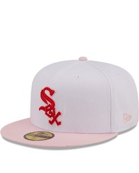 New Era Whitepink Chicago White Sox Scarlet Undervisor 59fifty Fitted Hat At Nordstrom