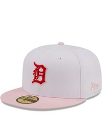 New Era Whitepink Detroit Tigers Scarlet Undervisor 59fifty Fitted Hat At Nordstrom