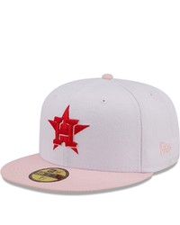 New Era Whitepink Houston Astros Scarlet Undervisor 59fifty Fitted Hat At Nordstrom