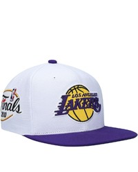 Mitchell & Ness Whitepurple Los Angeles Lakers 2010 Nba Finals Xl Patch Snapback Hat At Nordstrom