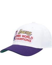 Mitchell & Ness Whitepurple Los Angeles Lakers Hardwood Classics 1985 Nba World Champions Snapback Hat At Nordstrom
