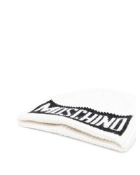 Moschino Logo Intarsia Ribbed Beanie