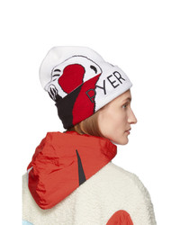 Reebok by Pyer Moss Off White And Red Wave Beanie