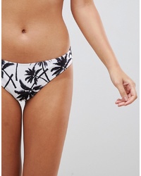 LE PALM Hipster Bikini Bottoms In Palm Print