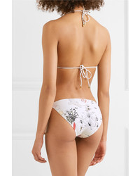 Tory Burch Gemini Link Printed Triangle Bikini Top
