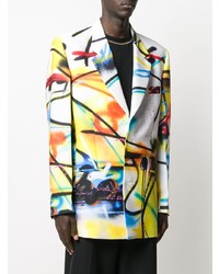 Off-White Futura Spray Print Oversized Blazer