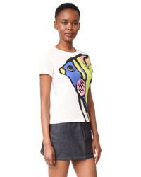 Moschino Boutique Short Sleeve Printed Top