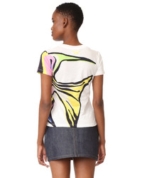 Moschino Boutique Short Sleeve Printed Top