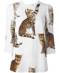 Dolce & Gabbana Cat Print Blouse