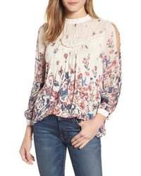 Lucky Brand Placed Floral Print Top