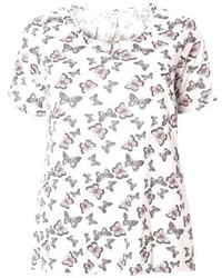 Evans Plus Size Butterfly Print Top
