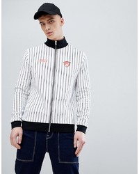 ASOS DESIGN Track Jacket With Stripe And Chest Print