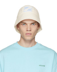 We11done Off White Knit Bucket Hat