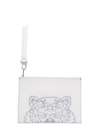 Kenzo White Large Kampus Pouch