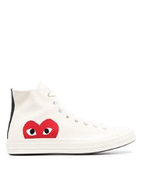 Comme Des Garcons Play Comme Des Garons Play X Converse Chuck Taylor High Top 70s Sneakers