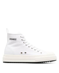 DSQUARED2 Side Logo Print High Top Sneakers