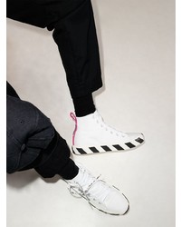 Off-White Vulcanized High Top Canvas Sneakers