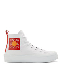 Kenzo White K Street Sneakers