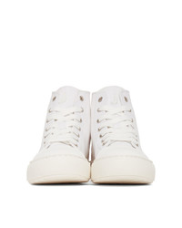 Joshua Sanders White Smiley Edition High Top Sneakers