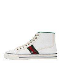 Gucci White Tennis 1977 High Top Sneakers