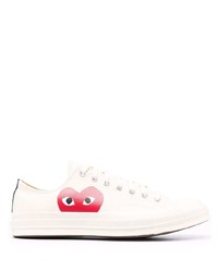 Comme Des Garcons Play Comme Des Garons Play Side Logo Print Sneakers
