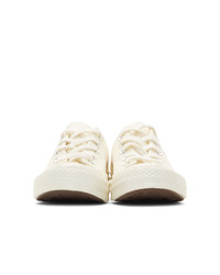 Comme Des Garcons Play Off White Converse Edition Half Heart Chuck 70 Low Sneakers