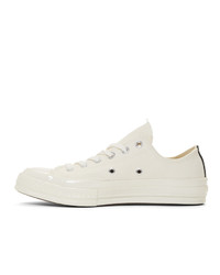Comme Des Garcons Play Off White Converse Edition Half Heart Chuck 70 Low Sneakers