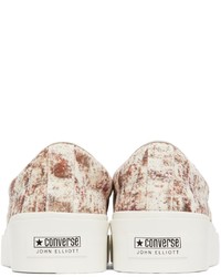 John Elliott Off White Converse Edition Skidgrip Sneakers