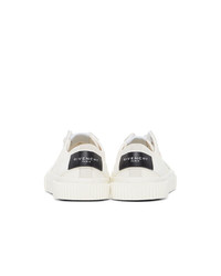 Givenchy Off White Logo Tennis Sneakers