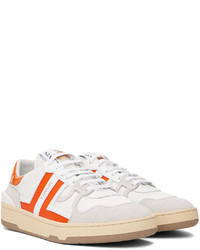 Lanvin Orange White Clay Sneakers