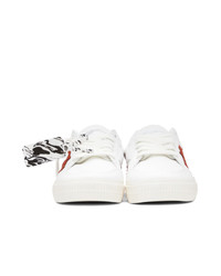 Off-White White And Orange Vulcanized Low Sneakers