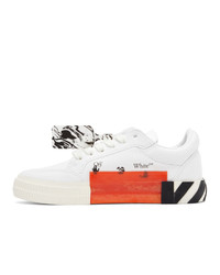 Off-White White And Orange Vulcanized Low Sneakers