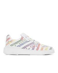 Givenchy White Chain Wing Low Sneakers