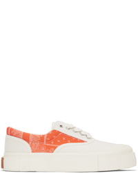 Good News White Orange Opal Paisley Sneakers