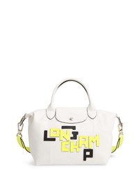 Longchamp Logo Leather Tote