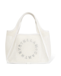 Stella McCartney Printed Canvas And Mesh Tote