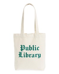 Foreign Currency Public Library Canvas Tote In At Nordstrom