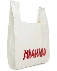 Magliano White Red Emergency Tote