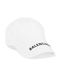 Balenciaga Embroidered Cotton Twill Baseball Cap