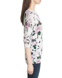 Equipment Sloane Floral Print Cashmere Sweater
