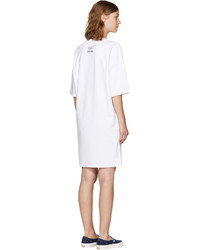 Kenzo White Donna Jordan Oversized T Shirt Dress