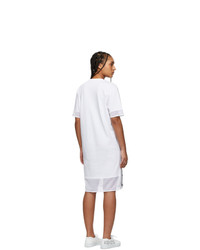 Kenzo White Sport Logo T Shirt Dress