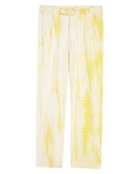 SMR Days Bondi Tie Dye Organic Cotton Pants In Yellow White At Nordstrom