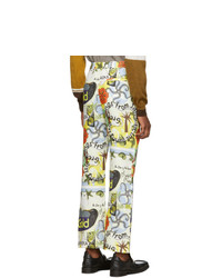Martine Rose Multicolor Printed Linen Trousers