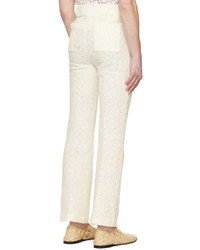 young n sang White Stripe Trousers